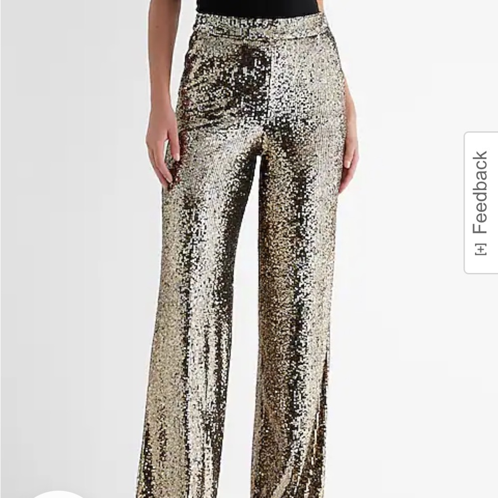 BRAND NEW with tags High waited sequin pants